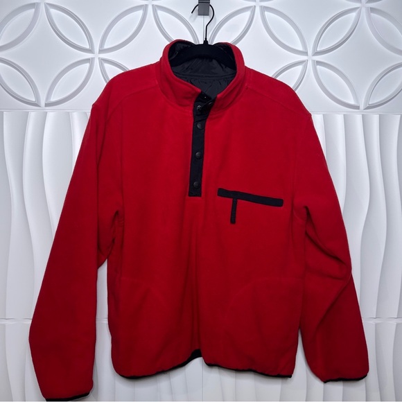 CB Fleece Lined Waterproof Reversible Pull Over Jacket - Picture 2 of 7